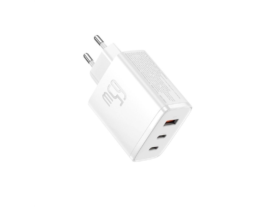 Cargador de pared Baseus Cube Pro PD 65W 2x USB-C 1x USB blanco