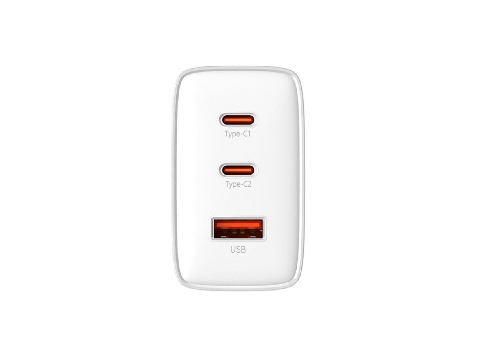 Cargador de pared Baseus Cube Pro PD 65W 2x USB-C 1x USB blanco