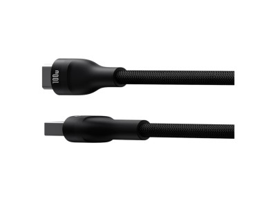 Cable de carga Baseus Flash 2 USB a USB-C 100 W, 1 m, color negro