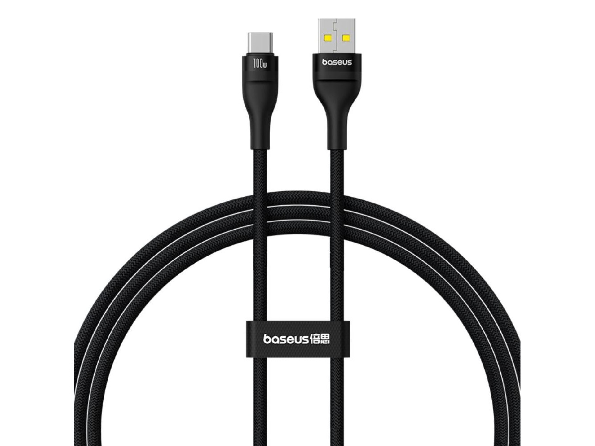 Cable de carga Baseus Flash 2 USB a USB-C de 100 W y 2 m, color negro