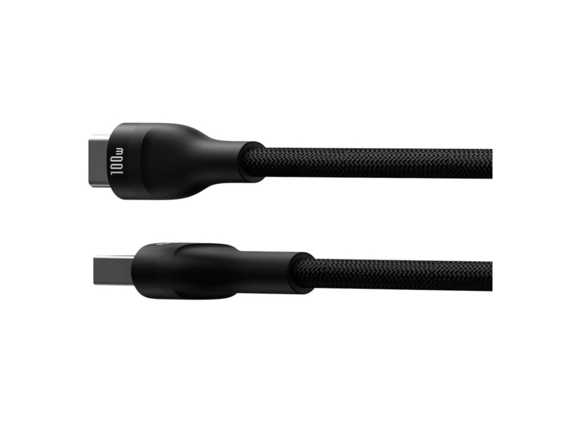 Cable de carga Baseus Flash 2 USB a USB-C de 100 W y 2 m, color negro