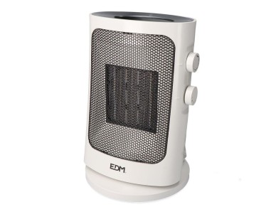 Oscillating vertical heater 1000 - 1500 w white
