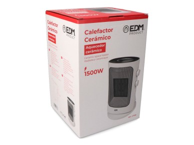 Oscillating vertical heater 1000 - 1500 w white