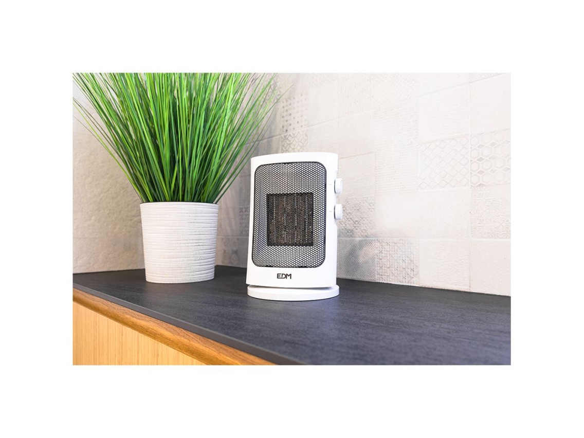 Calefactor vertical oscilante 1000 - 1500 w blanco