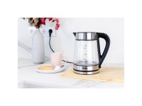Glass water kettle 1.7 liters 1850 - 2200w edm