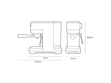M�quina de caf� espresso 20 bares edm
