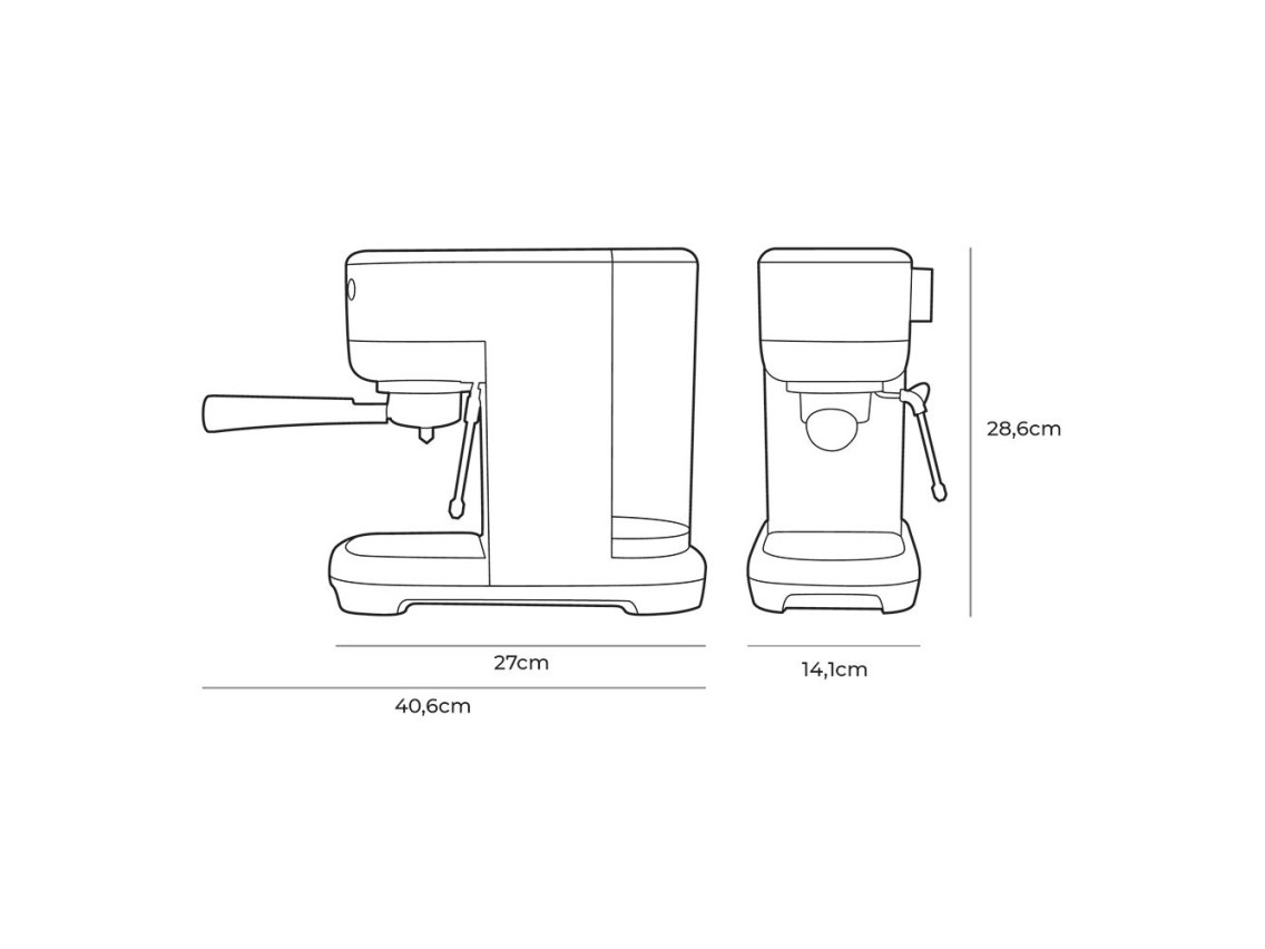Máquina de café espresso 20 bares edm