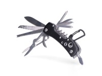 Multi-tool with carabiner black model, serie kilimanjaro