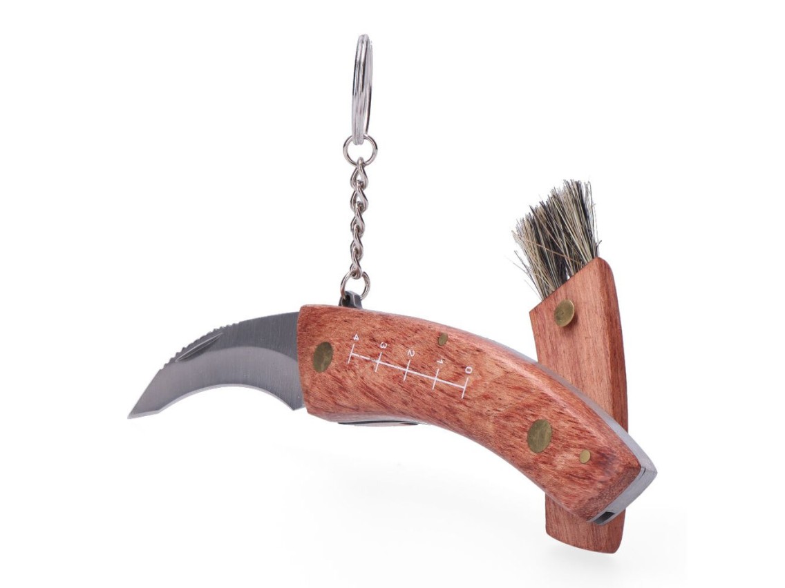 Irati mushroom knife with brush