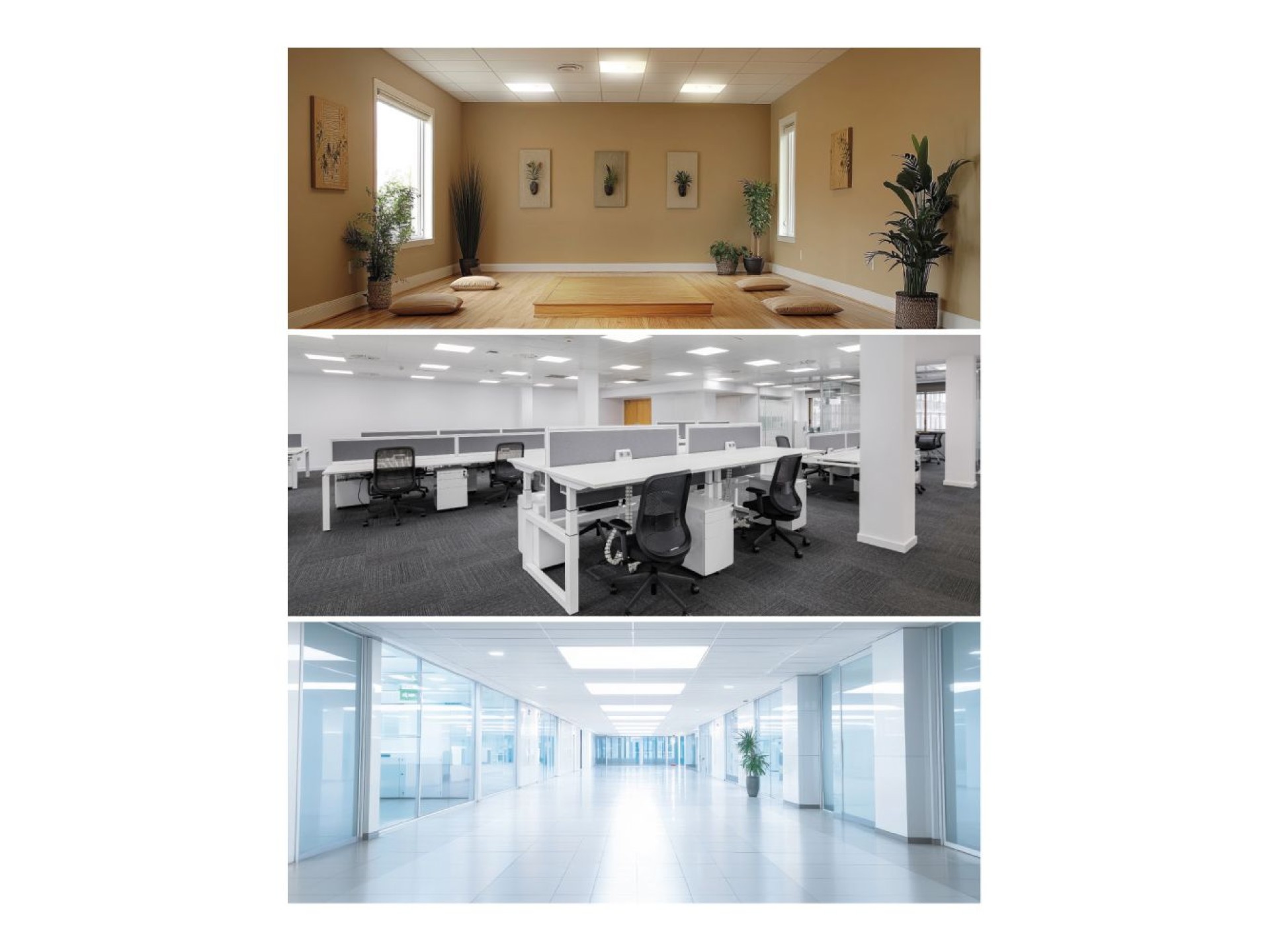 Panel led, 40 w, 3cct (3000-4000-6500 k), 4800 lm, 595 x 595 x 28 mm