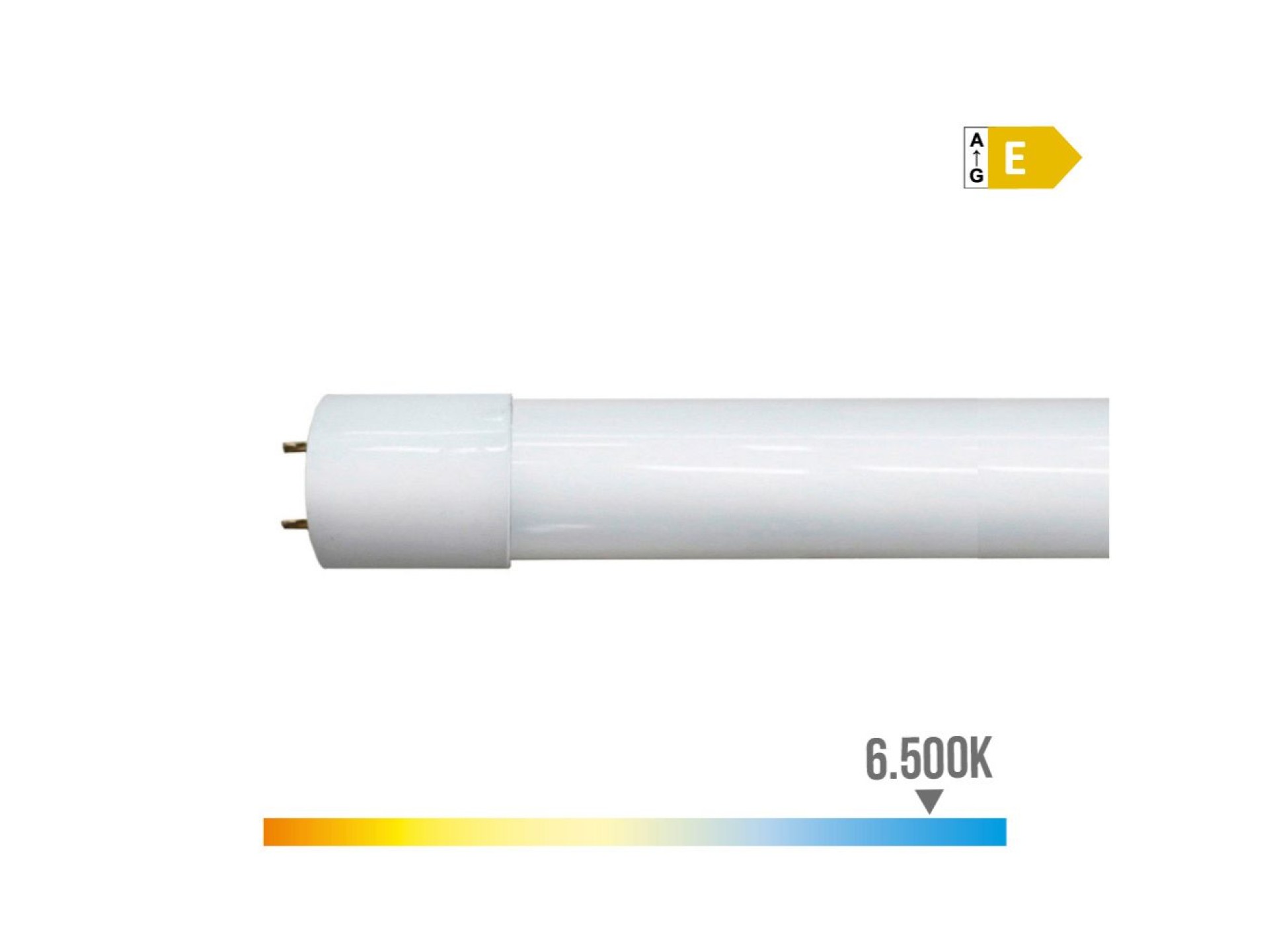 Tubo led t8 22 w, 2480 lm, 6500 k, luz fria, ø26 x 1500 mm