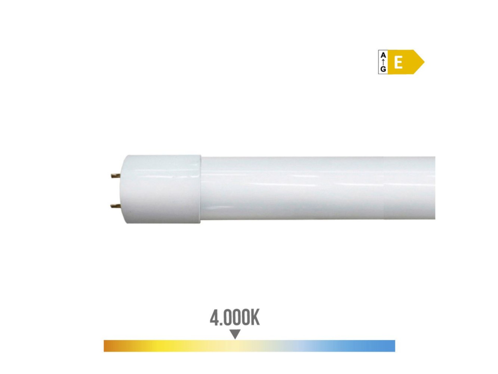 Tubo led t8 22 w, 2480 lm, 4000 k, luz dia, ø26 x 1500 mm