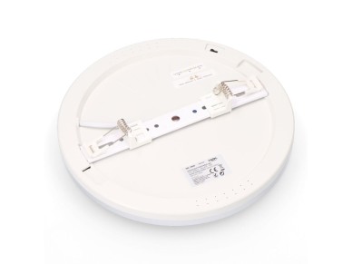 Downlight led ajust�vel de superf�cie/embuti��o 20 w 2050 lm, estrutura cromada, 3 cct, �22,5 cm