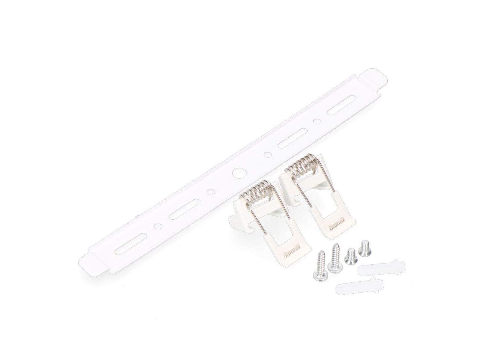 Adjustable led surface/recessed downlight 20 w 2050 lm, chrome frame, 3cct, ø22.5 cm