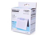 Candeeiro de parede solar 2w 220lm 6.500k com sensor cor branco edm Candeeiro de parede solar 2w 220lm 6.500k com sensor cor branco edm
