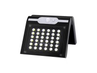 Aplique solar com sensor cor preta, 2 w Aplique solar com sensor cor preta, 2 w