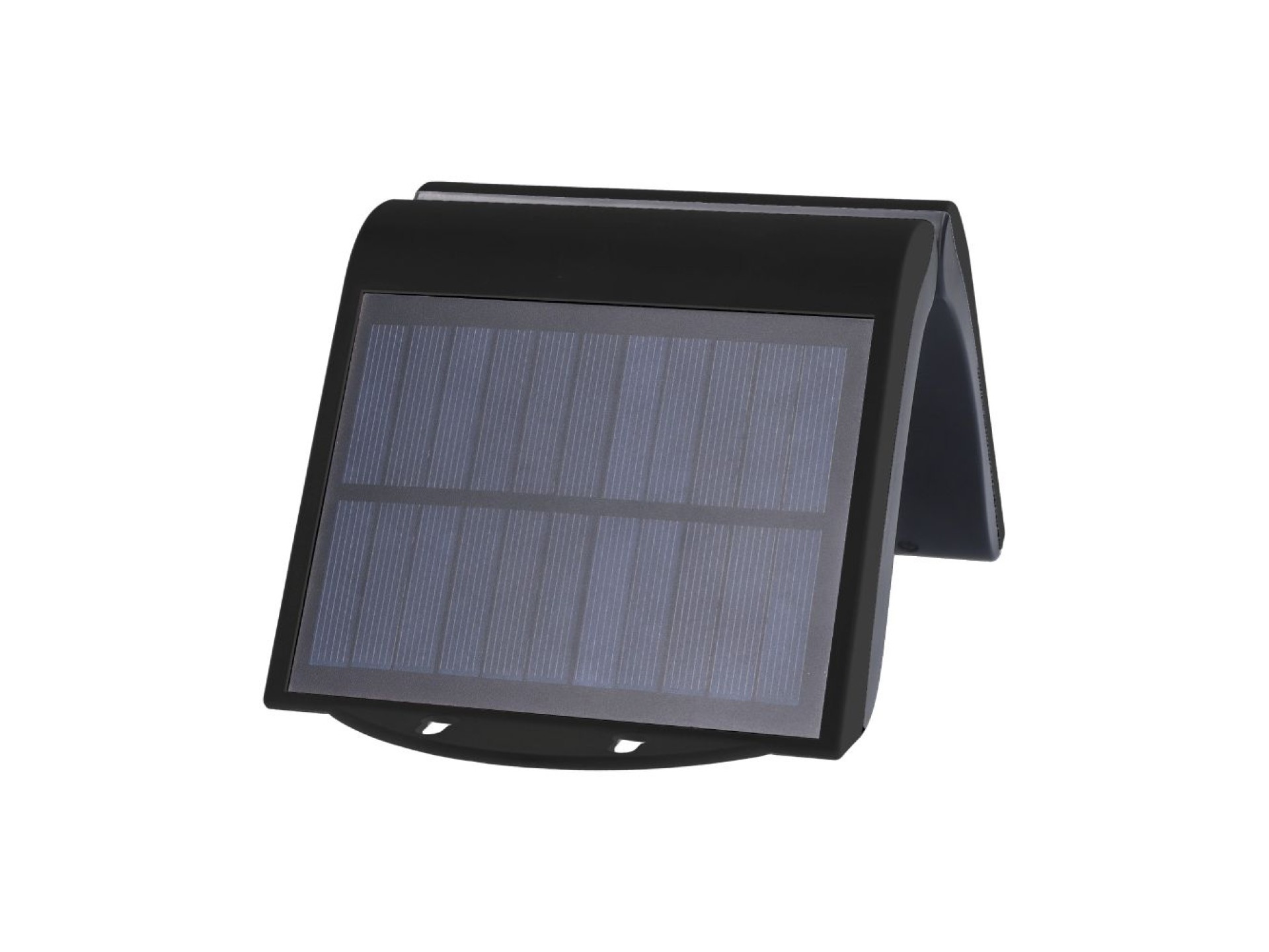 Aplique solar com sensor cor preta, 2 w