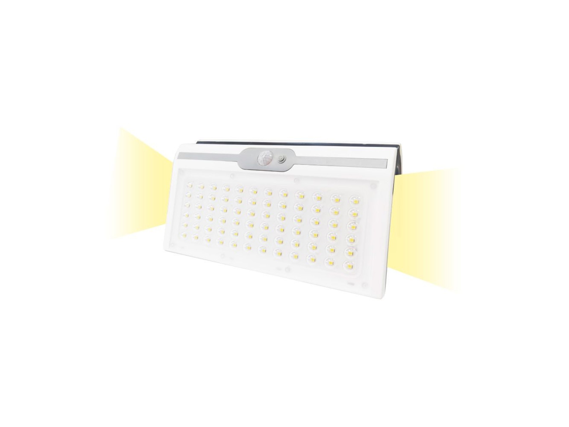 Candeeiro de parede solar 6w 430lm 6.500k com sensor, cor branco