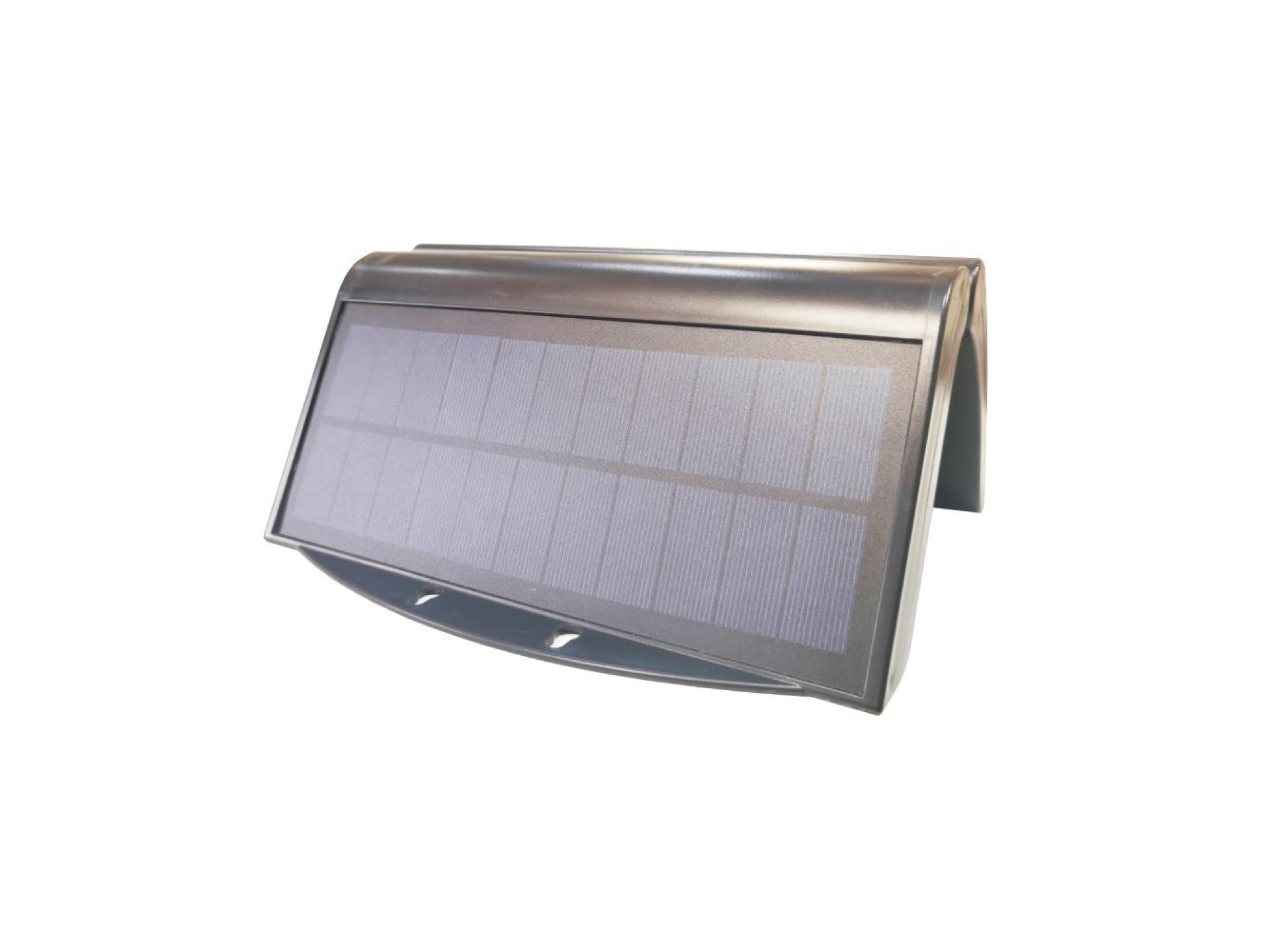Aplique solar 6w 430lm 6.500k con sensor, color negro
