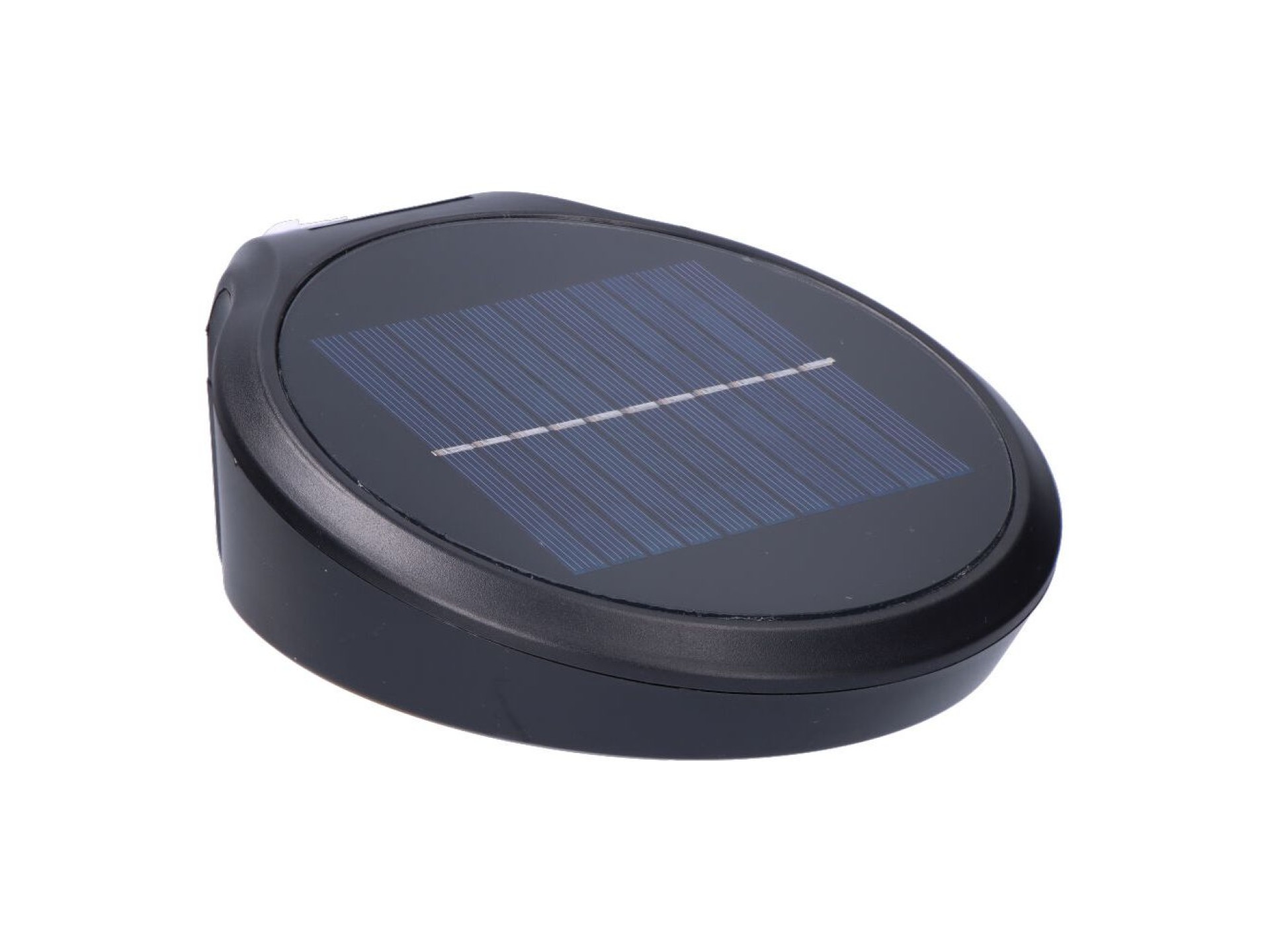 Candeeiro solar 2w 200lm 6500k com sensor cor preto edm