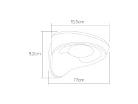 Candeeiro solar 2w 200lm 6500k com sensor cor preto edm