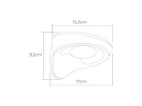 Candeeiro solar 2w 200lm 6500k com sensor cor branco edm