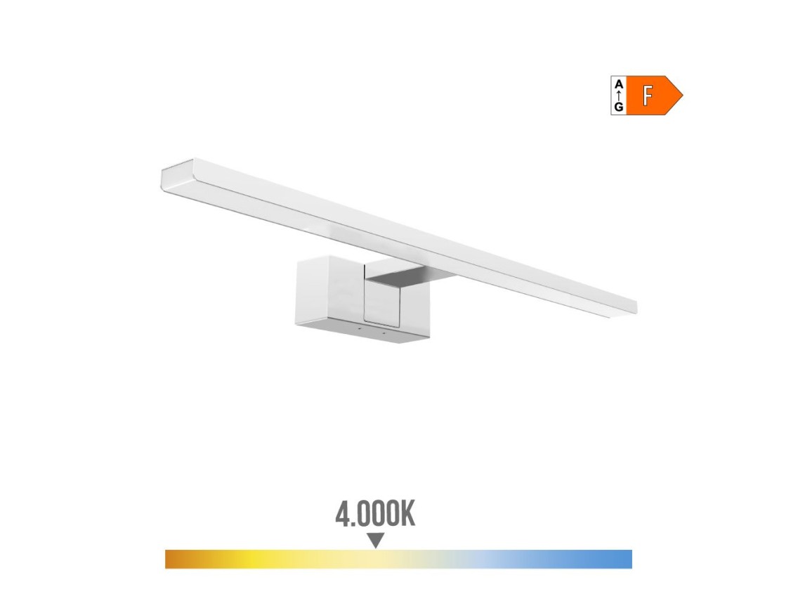Lámpara led de pared o espejo 8 w 4.000 k 800 lm luz día 40 x 12,8 x 5,10 cm