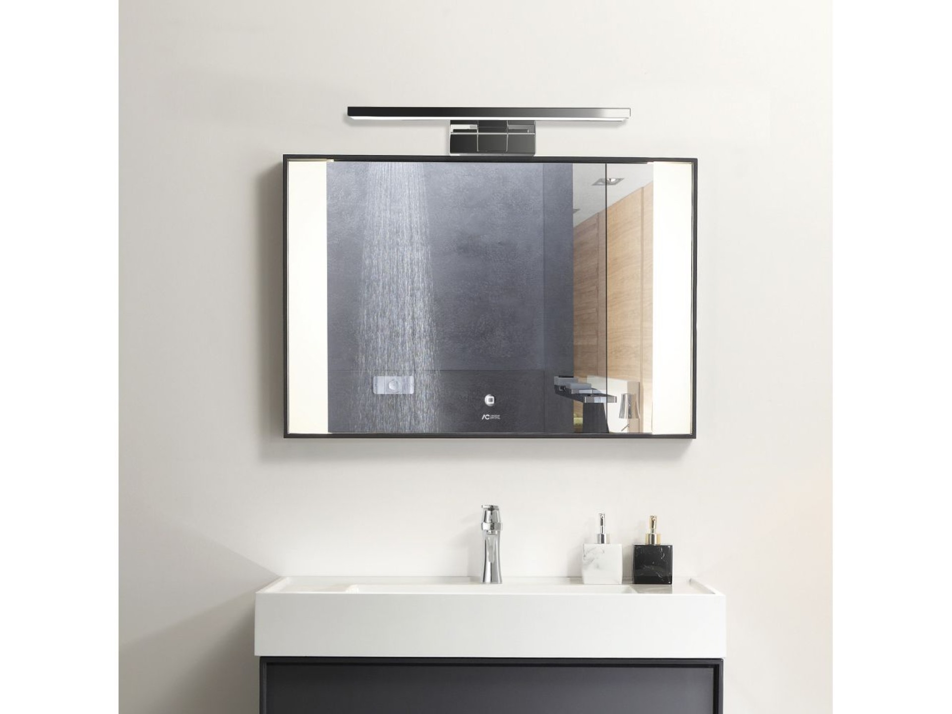 Lámpara led de pared o espejo 8 w 4.000 k 800 lm luz día 40 x 12,8 x 5,10 cm