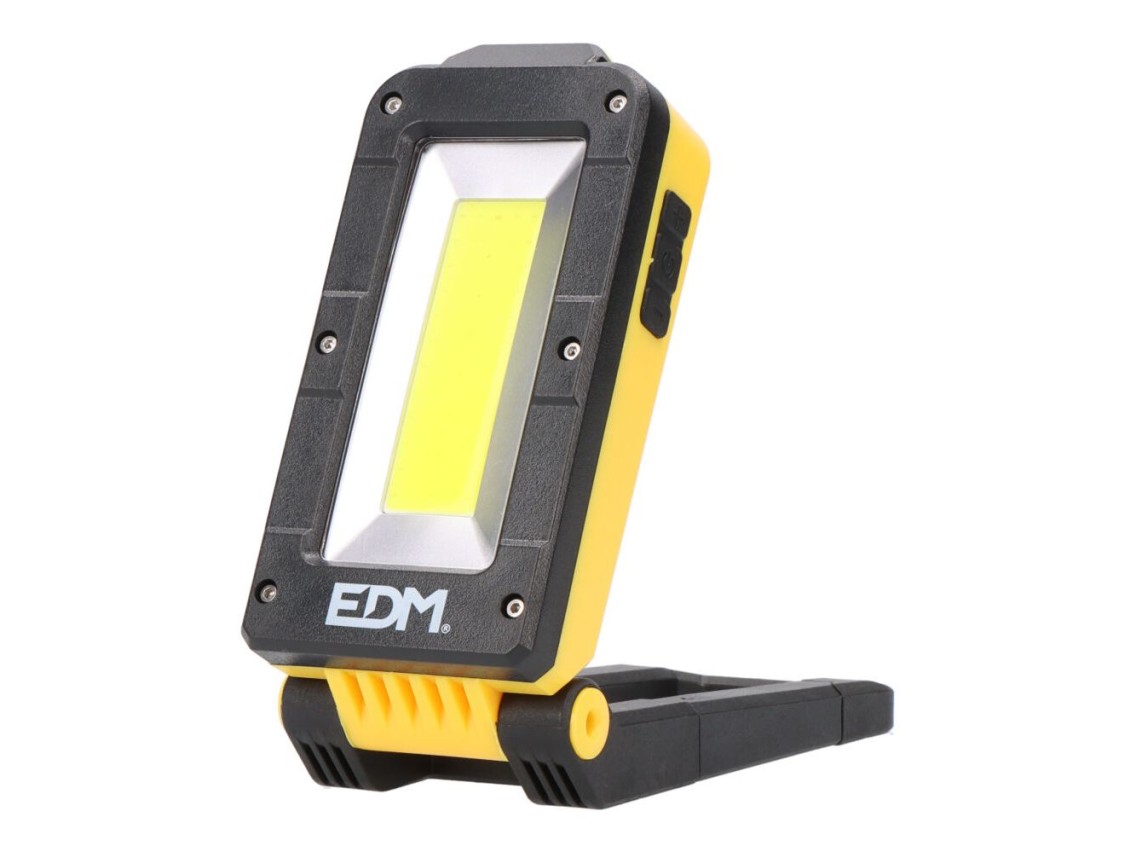 Rechargeable led work flashlight with swing base