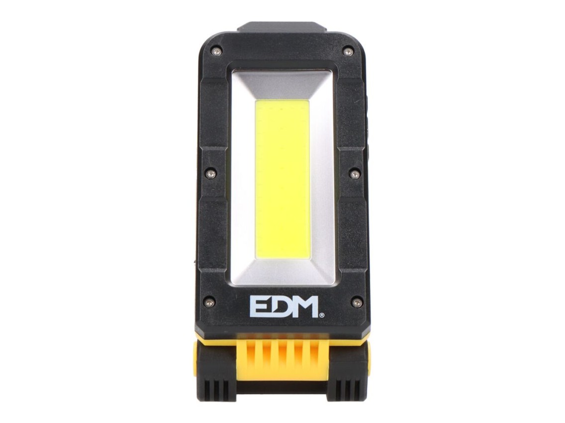 Rechargeable led work flashlight with swing base