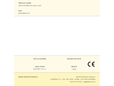 Mini lanterna led atom force, alum�nio, recarreg�vel, 10 w 420 lm