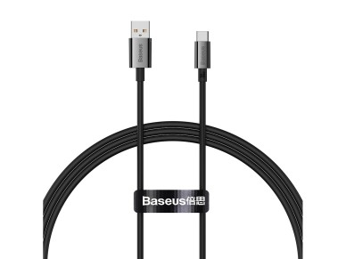 Cable Baseus Superior USB - USB-C 1,0 m clúster negro 100 W