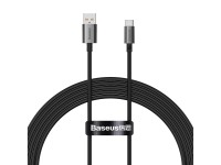 Cable Baseus Superior USB - USB-C 2,0 m clúster negro 100 W