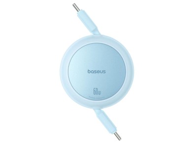 Cable de carga Baseus Free2Pull Mini USB-C a USB-C 60 W 1 m Azul Galaxy