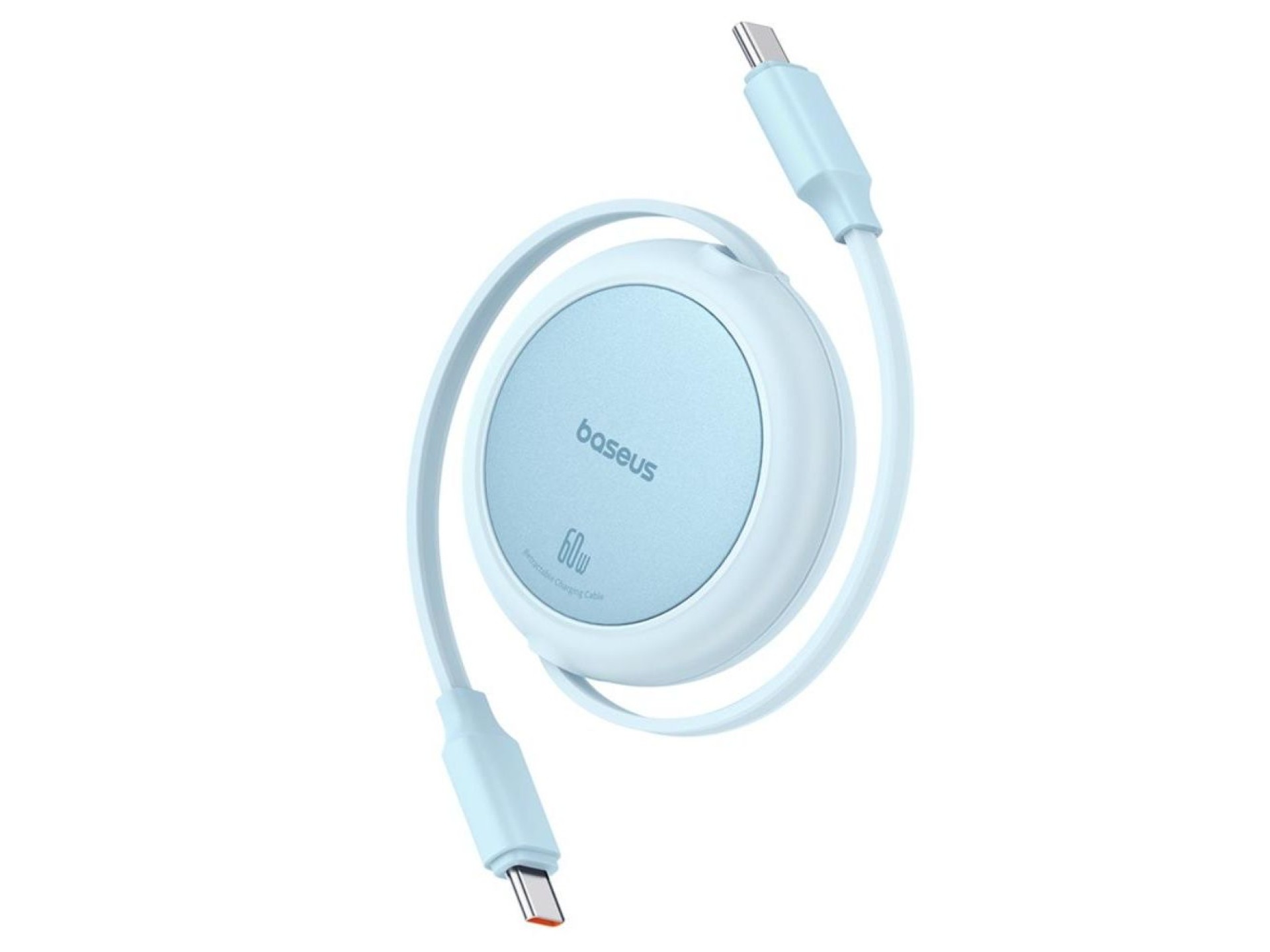 Cable de carga Baseus Free2Pull Mini USB-C a USB-C 60 W 1 m Azul Galaxy