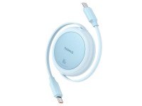 Cable de carga Baseus Free2Pull Mini USB-C a USB-C 60 W 1 m Azul Galaxy
