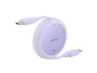 Baseus Free2Pull Mini Charging Cable USB-C to USB-C 60W 1m Nebula Purple