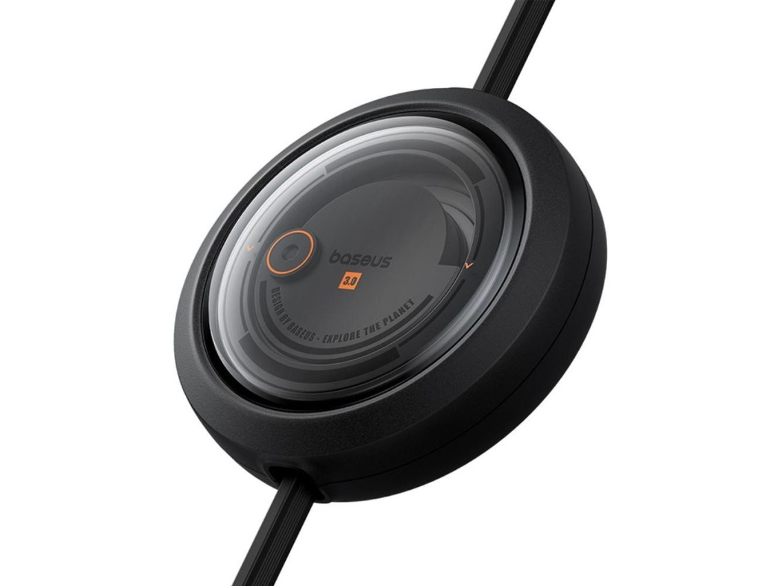 Baseus Free2Draw Retractable Crystal Fast Charging Data Cable USB to M+L+C 100W 1.1m Cluster Black