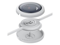 Baseus Free2Draw Retractable Crystal Fast Charging Data Cable USB to M+L+C 3.5A 1.1m Moon White