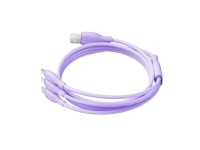 Baseus Ultra-Fast One-for-Three Fast Charging Cable USB-A to M+L+C 3.5A 1.3m Nebula Purple Baseus Ultra-Fast One-for-Three Fast Charging Cable USB-A to M+L+C 3.5A 1.3m Nebula Purple