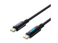 Baseus Lit Cable USB-C - USB-C 2m 100W Cosmic Black Baseus Lit Cable USB-C - USB-C 2m 100W Cosmic Black