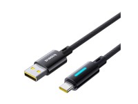 Baseus Lit Button-Control Fast Charging Data Cable USB-A to USB-C 100W 1m Cosmic Black Baseus Lit Button-Control Fast Charging Data Cable USB-A to USB-C 100W 1m Cosmic Black