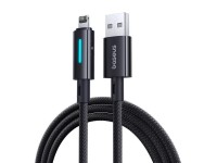 Cable USB-Lightning Baseus Lit de 1 m y 2,4 A, color negro cósmico