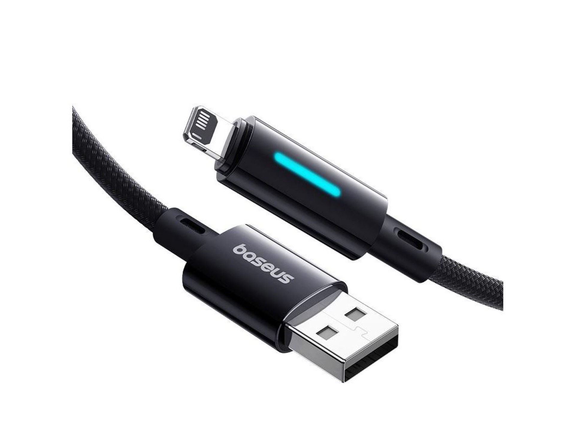 Baseus Lit Cable USB - Lightning 1m 2.4A Cosmic Black