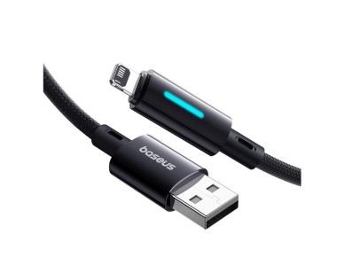 Cable USB-Lightning Baseus Lit de 1 m y 2,4 A, color negro cósmico