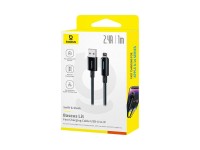 Baseus Lit Cable USB - Lightning 1m 2.4A Cosmic Black Baseus Lit Cable USB - Lightning 1m 2.4A Cosmic Black