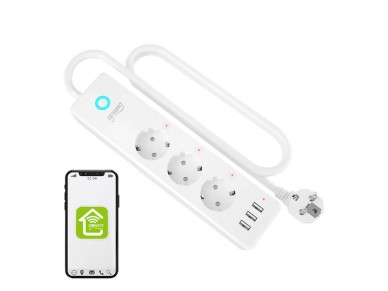 Regleta de enchufes inteligente Gosund P1 PLUS con WiFi (3 enchufes CA Schuko, 3 enchufes USB-A) Tuy