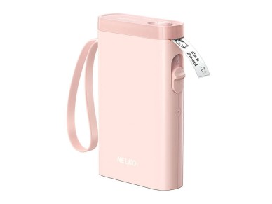 Nelko P21 thermal label printer (pink)