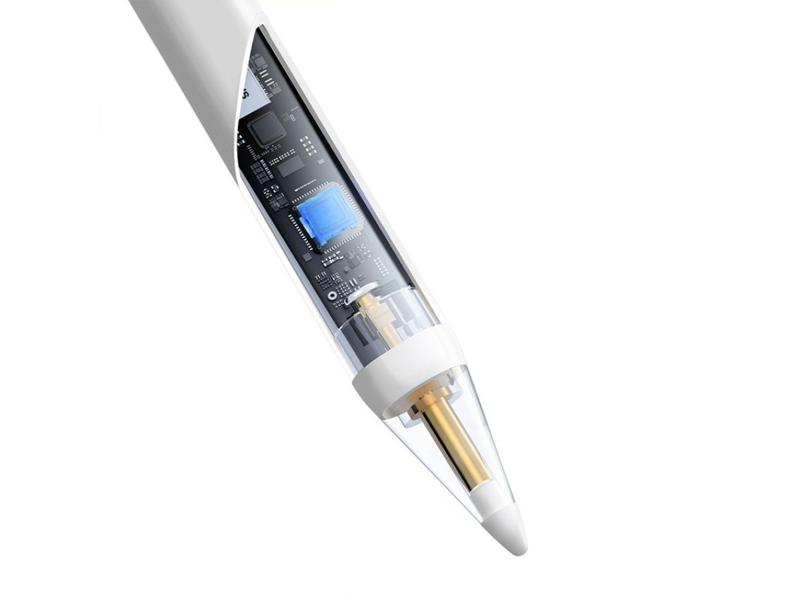 OS-Baseus Smooth Writing 2 Series Stylus Lite with LED Indicators, Moon White (Active version with t