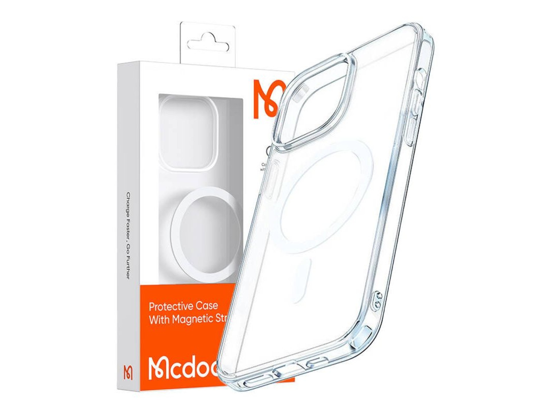 Capa magnética transparente Mcdodo PC-1890 para iPhone 12/12 Pro, Magsafe
